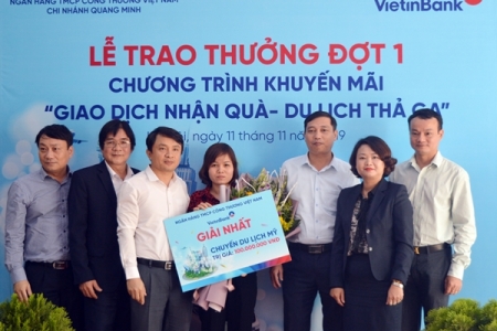 VietinBank tìm ra chủ nhân chuyến du lịch Mỹ trị giá 100.000.000 VND