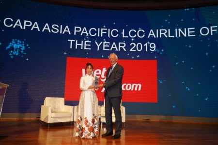 Vietjet đạt giải Hãng hàng không chi phí thấp tại khu vực châu Á 2019