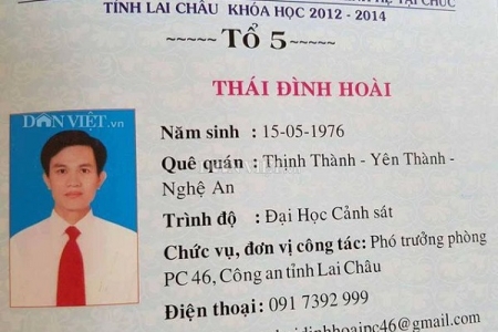 Tước danh hiệu Công an nhân dân đối với thượng tá dùng bằng giả ở Lai Châu