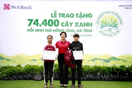 SeABank trao tặng 74.400 cây xanh hồi sinh núi Hồng Lĩnh – Hà Tĩnh