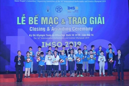 Chủ nhà Việt Nam giành 15 huy chương vàng tại cuộc thi IMSO 2019