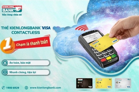 Kienlongbank ra mắt thẻ không cần chạm nhiều tiện ích vượt trội