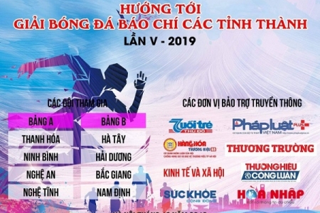 Sắp khởi tranh Giải bóng đá Báo chí các tỉnh thành lần thứ V