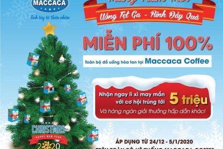 Maccaca Coffee khuyến mãi “khủng” - Uống tẹt ga, rinh đầy quà