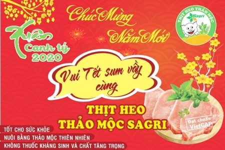 Vui Tết đoàn viên cùng thịt heo thảo mộc Sagri