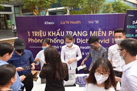 Liz’N Health, iCheck và VNPAY cùng chiến dịch “1 triệu khẩu trang miễn phí”