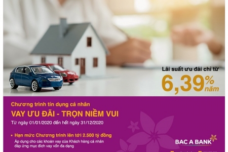 Vay ưu đãi từ BAC A BANK để hưởng trọn niềm vui cuộc sống