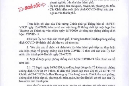 Hải Phòng: Tạm dừng hoạt động các chốt kiểm soát dịch COVID -19, bến phà nối với các tỉnh hoạt động trở lại