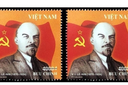 Phát hành bộ tem kỷ niệm 150 năm Ngày sinh V.I. Lenin