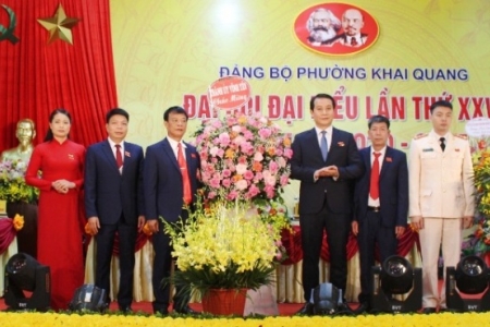 TP. Vĩnh Yên (Vĩnh Phúc): Tổ chức thành công Đại hội đại biểu Đảng bộ phường Khai Quang nhiệm kỳ 2020 – 2025