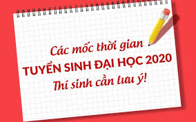 Tuyển sinh đại học 2020: Những mốc thời gian cần lưu ý