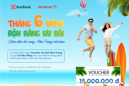 SeABank tặng voucher nghỉ dưỡng cho khách hàng mua bảo hiểm