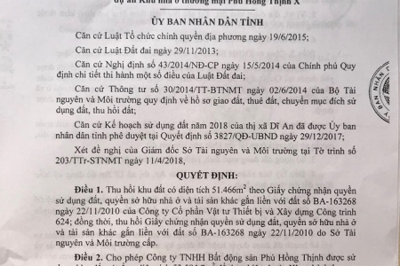 Bình Dương: Nhiều nghi vấn xung quanh việc DN được giao đất “thần tốc”