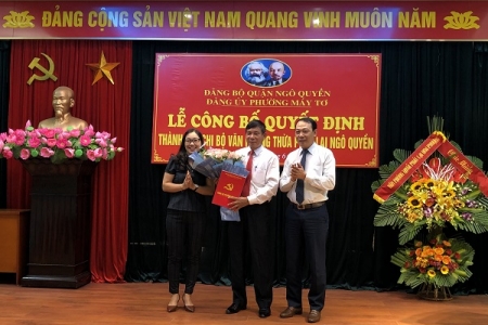 Hải Phòng: Đảng bộ phường Máy Tơ thành lập Chi bộ Đảng Văn phòng thừa phát lại Ngô Quyền