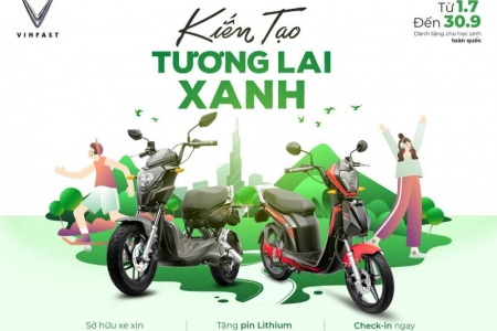 Vinfast tặng 50.000 Pin xe máy điện cho học sinh – Chung tay “ Kiến tạo tương lai xanh”