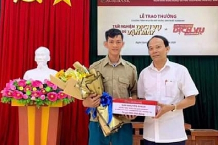 Agribank Nam Thanh Hóa có 7 khách hàng trúng giải Chương trình khuyến mại "Mừng sinh nhật Agribank"