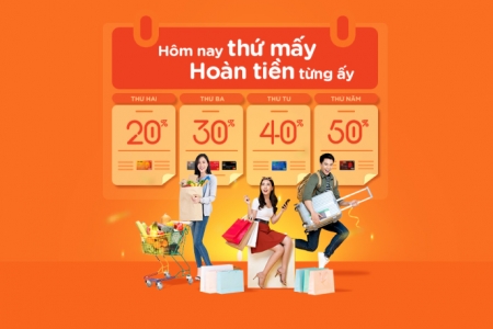 Hoàn tiền tới 50% các ngày trong tuần với thẻ quốc tế MSB