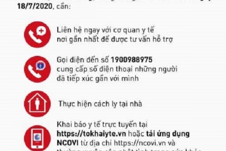 Khẩn: Những ai đến Trung tâm tiệc cưới For You Palace cùng BN 416 cần liên hệ ngay với cơ quan y tế