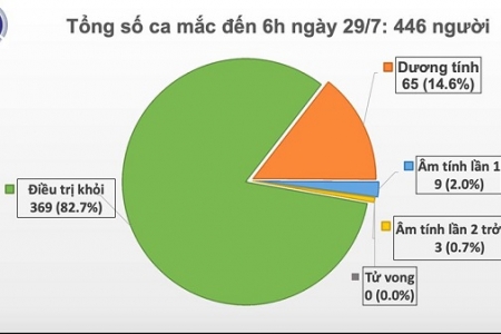 Sáng ngày 29/7, Việt Nam ghi nhận thêm 8 ca mắc Covid-19 ở Đà Nẵng