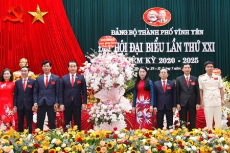 TP. Vĩnh Yên (Vĩnh Phúc): Khai mạc Đại hội đại biểu Đảng bộ thành phố nhiệm kỳ 2020 - 2025