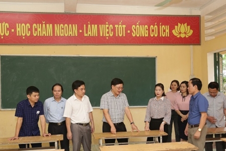 Thanh Hóa: Kiểm tra công tác chuẩn bị cho kỳ thi tốt nghiệp THPT tại các huyện miền núi, biên giới