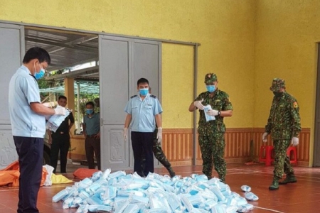 Biên phòng Bình Nghi (Lạng Sơn): Bắt giữ 22.000 khẩu trang không rõ nguồn gốc