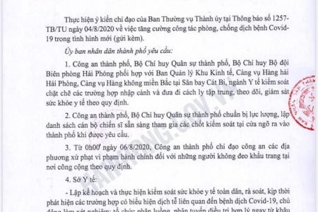 Hải Phòng: Từ hôm nay sẽ xử phạt người không đeo khẩu trang nơi công cộng