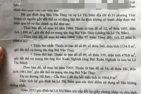 Thông tin sự thật về thửa đất 18A (quận Lê Chân, Hải Phòng) được hỗ trợ bồi thường 2,1 tỷ đồng