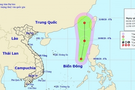 Cảnh báo: Vùng áp thấp tại Biển Đông đã mạnh lên thành áp thấp nhiệt đới