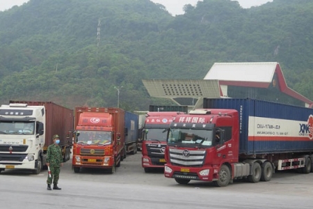 Hàng trăm xe hàng nông sản xuất khẩu tại Lạng Sơn chưa được thông quan