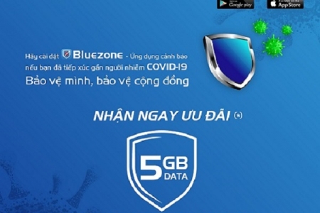 Chung tay đẩy lùi Covid - MobiFone tặng 5GB miễn phí khi cài đặt ứng dụng Bluezone