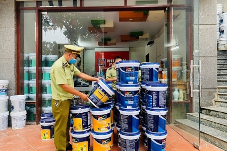 Lạng Sơn: Phát hiện nhiều sản phẩm sơn tường nhãn hiệu Dulux giả mạo nhãn hiệu được bảo hộ tại Việt Nam