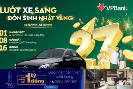 Trúng ô tô Mercedes khi tham gia đại tiệc sinh nhật 27 tuổi của VPBank