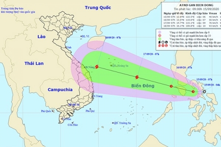 Cảnh báo: Xuất hiện áp thấp nhiệt đới giật cấp 8 áp sát Biển Đông, khả năng mạnh thành bão