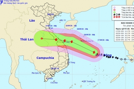 Cơn bão số 5: Giật cấp 12, có khả năng mạnh thêm