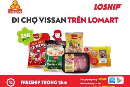 Vissan khai trương chuỗi cửa hàng trên dịch vụ đi chợ hộ Lomart