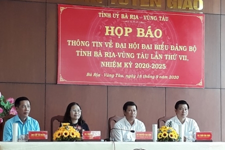 Họp báo thông tin về Đại hội đại biểu Đảng bộ tỉnh Bà Rịa Vũng Tàu lần thứ VII, nhiệm kỳ 2020-2025