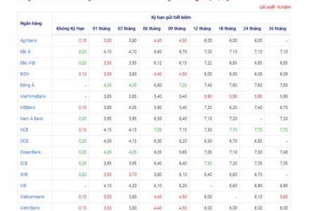 Lãi suất ngân hàng hôm nay 21/9: Gửi online và gửi tại quầy ở đâu cao nhất?