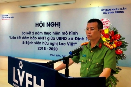 Bệnh viện hữu nghị Lạc Việt (Vĩnh Phúc): Sơ kết 2 năm thực hiện mô hình liên kết an ninh trật tự