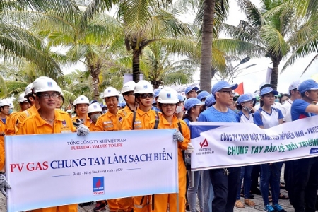 PV GAS chung tay hưởng ứng chiến dịch “Làm cho thế giới sạch hơn” năm 2020