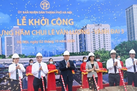 Hà Nội: Khởi công xây dựng hầm chui Lê Văn Lương - Vành đai 3