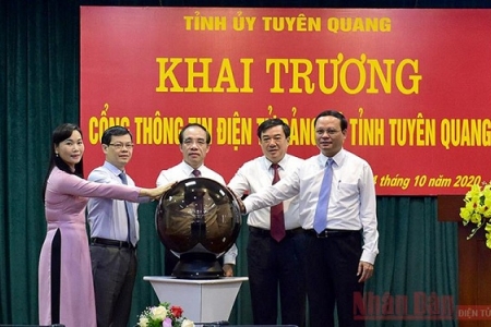 Tuyên Quang: Khai trương Cổng thông tin điện tử Đảng bộ tỉnh