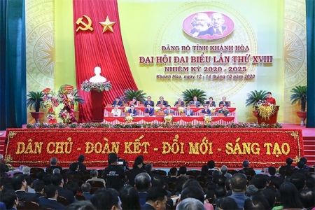 Khánh Hòa: Khai mạc Đại hội Đại biểu Đảng bộ lần thứ XVIII nhiệm kỳ 2020- 2025