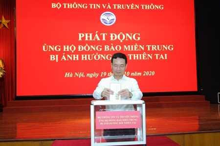 Bộ Thông tin và Truyền thông phát động quyên góp ủng hộ đồng bào miền Trung