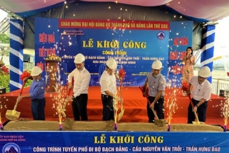 Đà Nẵng: Khởi công công trình tuyến phố đi bộ Bạch Đằng - Nguyễn Văn Trỗi - Trần Hưng Đạo