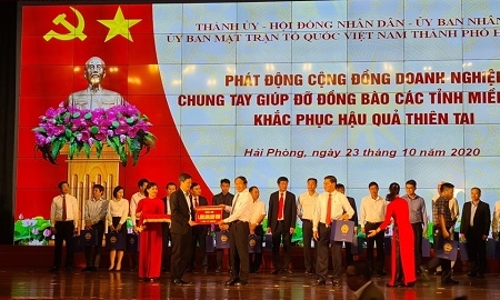 Hải Phòng hỗ trợ 120 tỷ đồng vì miền Trung ruột thịt