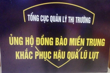 Tổng cục QLTT: Nhận được gần 1,6 tỷ đồng sau 3 ngày phát động chiến dịch ủng hộ miền Trung