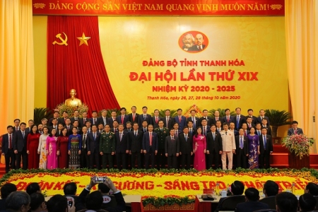 Bế mạc Đại hội đại biểu Đảng bộ tỉnh Thanh Hóa lần thứ XIX, nhiệm kỳ 2020 - 2025