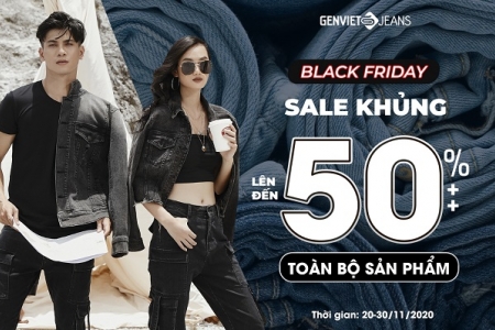 Thời trang Genviet Jeans ưu đãi lên đến 50%++ dịp Black Friday