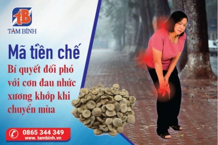 Mã tiền chế - Bí quyết đối phó với cơn đau nhức xương khớp khi chuyển mùa